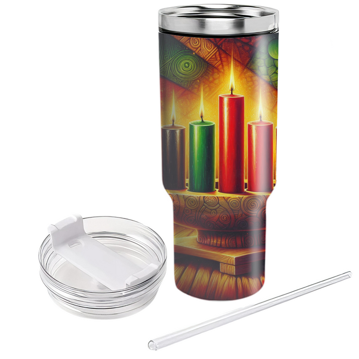 Artistic Kwanzaa Unity Tumblers With Lids