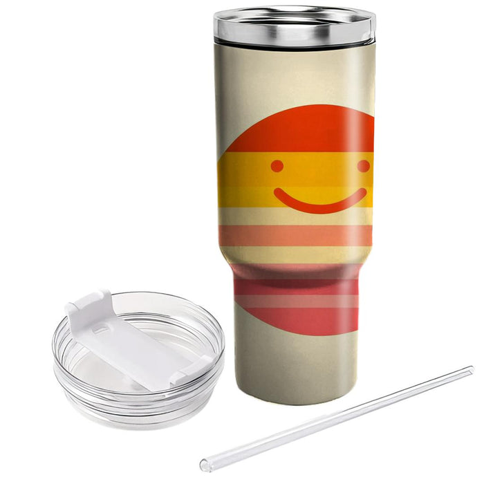 Sunshine Smile Stripes  Unique Tumblers