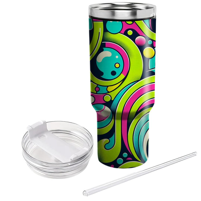 Retro Paisley Pop  Travel Tumblers