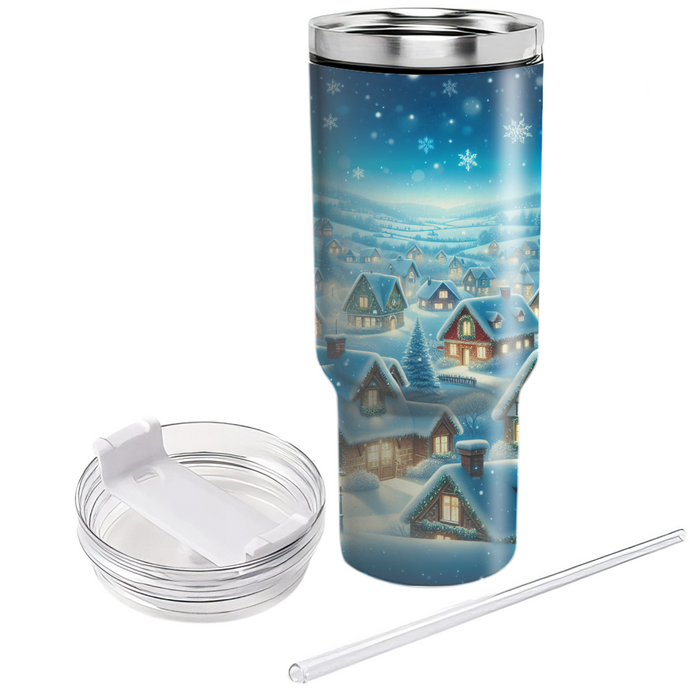 Winter Wonderland Village  Personalized Tumblers