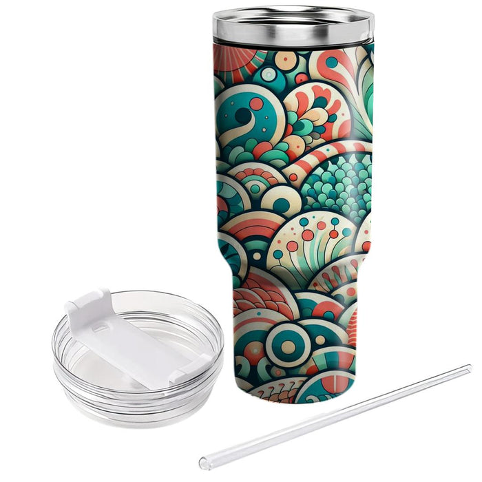 Whimsical Fish Scales  Tumblers For Gifts