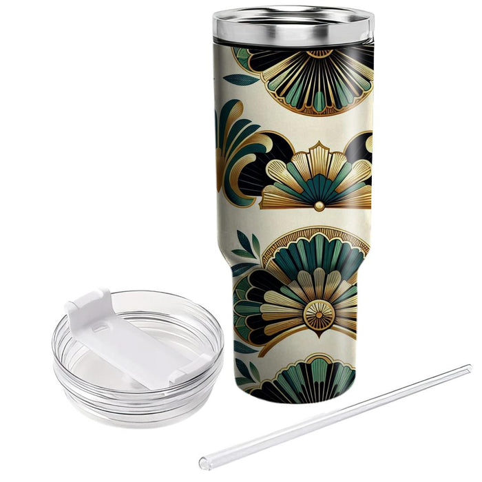 Bold Art Deco Fan  Custom Tumblers