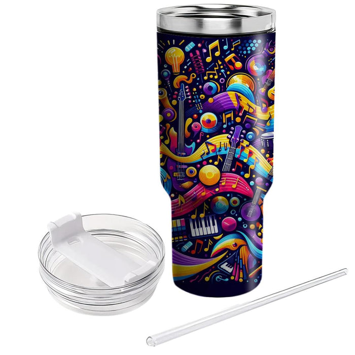 Vibrant Harmony - World Music Day  Custom Tumblers