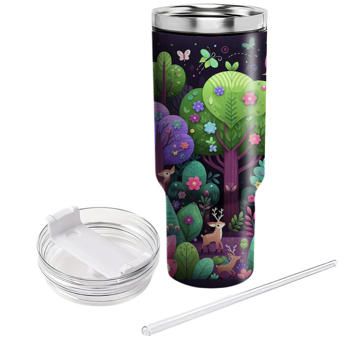 Whimsical Fairy Tale Forest  Tumbler Cups