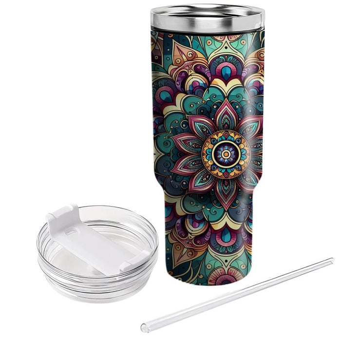 Vibrant Mandala Fusion  Decorative Tumblers