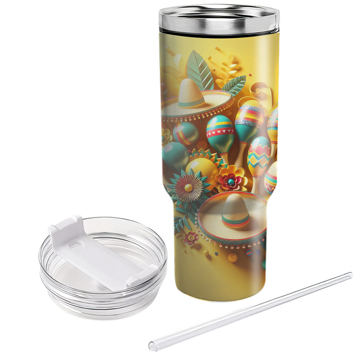 Summer Fiesta Fun  Tumblers With Lids