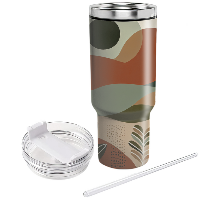 Chic Earth Tones Travel Tumblers