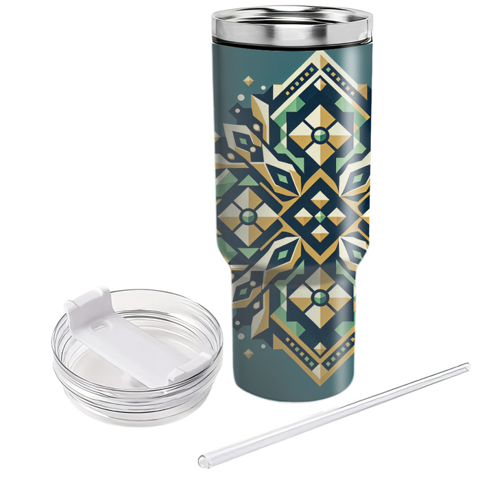 Symmetrical Diamond Mosaic  Custom Tumblers