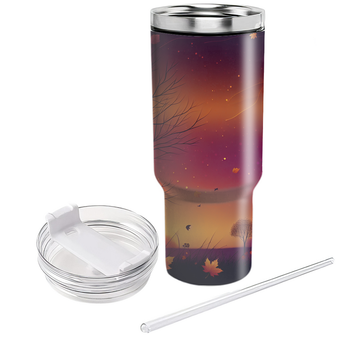 Autumn Twilight Dream  Personalized Tumblers