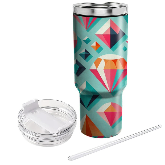 Vibrant Diamond Pattern  Custom Tumblers