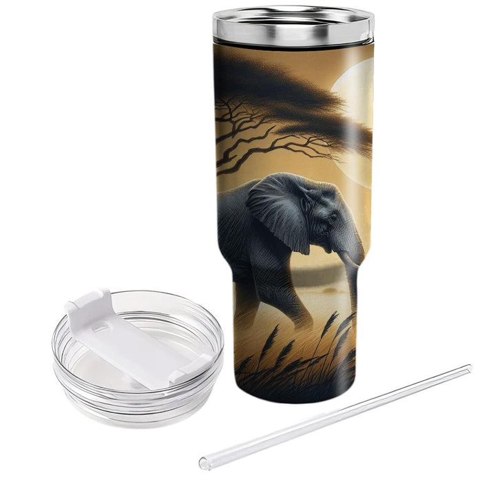 Wild Safari Elephant  Decorative Tumblers