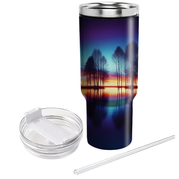 Autumn Twilight Reflections  Tumblers With Lids