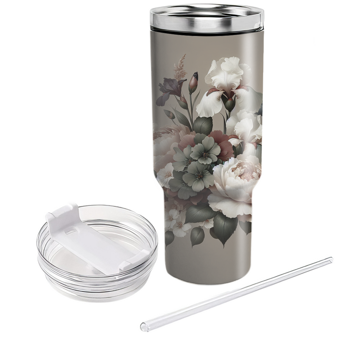 Sophisticated Floral Cascade  Insulated Tumblers