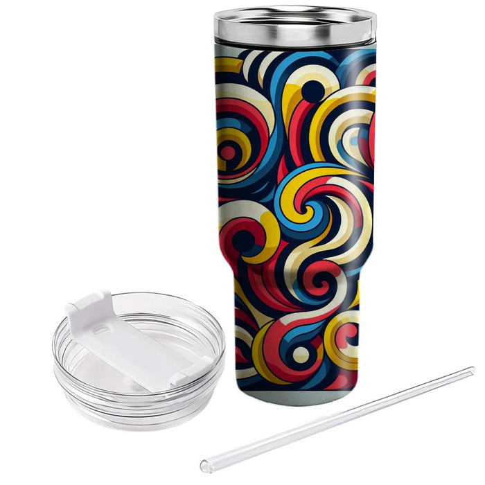 Artistic Spiral Dance  Travel Tumblers