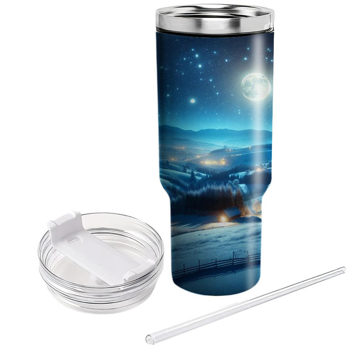 Winter Night Stars  Insulated Tumblers