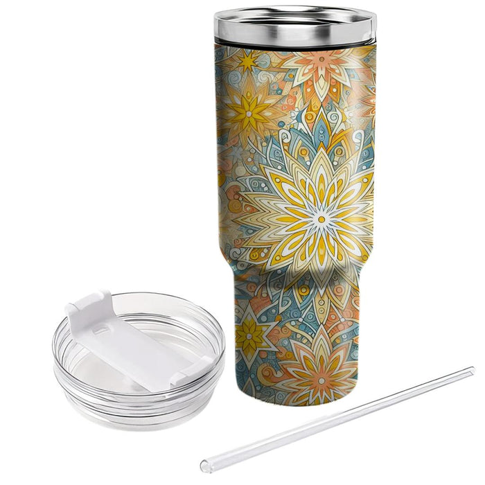 Whimsical Starburst Pattern  Decorative Tumblers