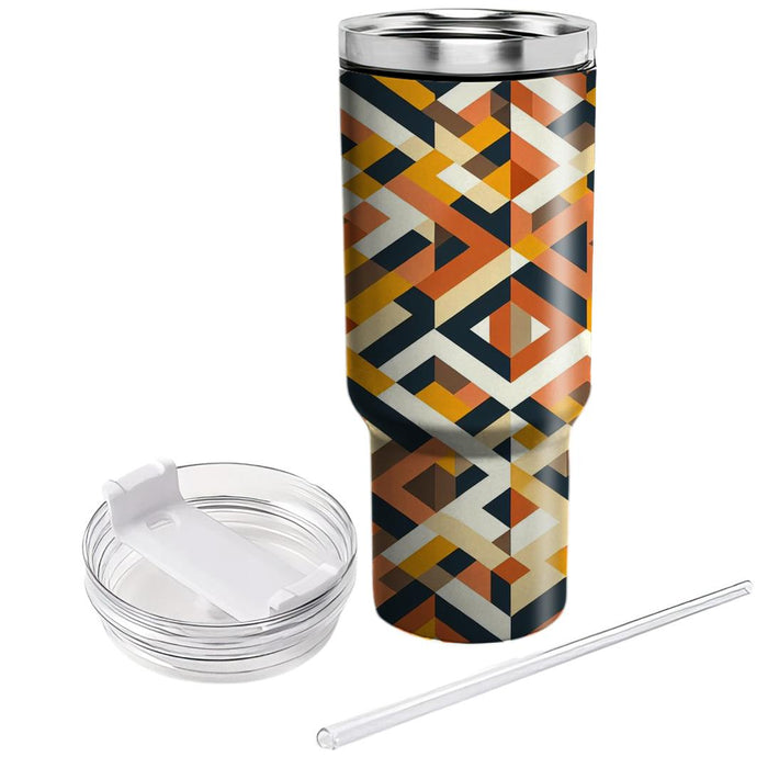 Geometric Mosaic Harmony  Insulated Tumblers