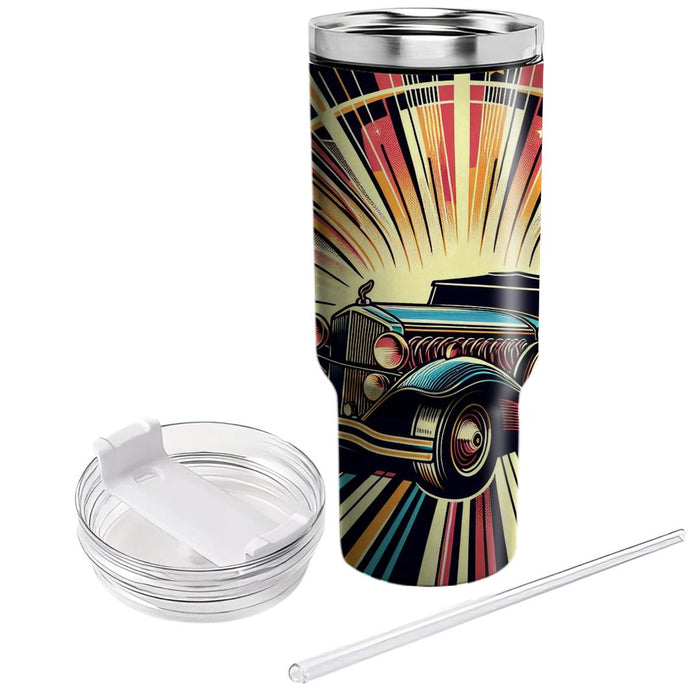 Vintage Car Graphics  Tumbler Cups