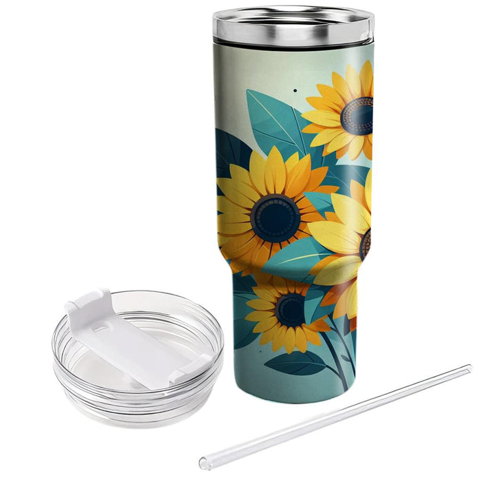 Sunflower Serenity  Insulated Tumblers