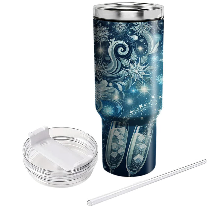 Winter Sparkling Snowflakes  Insulated Tumblers