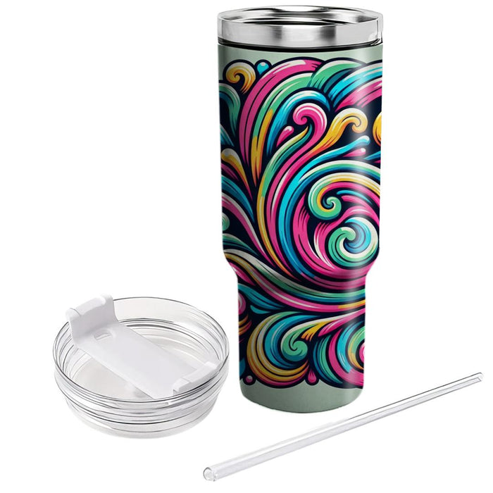 Tie-dye Vibes  Decorative Tumblers