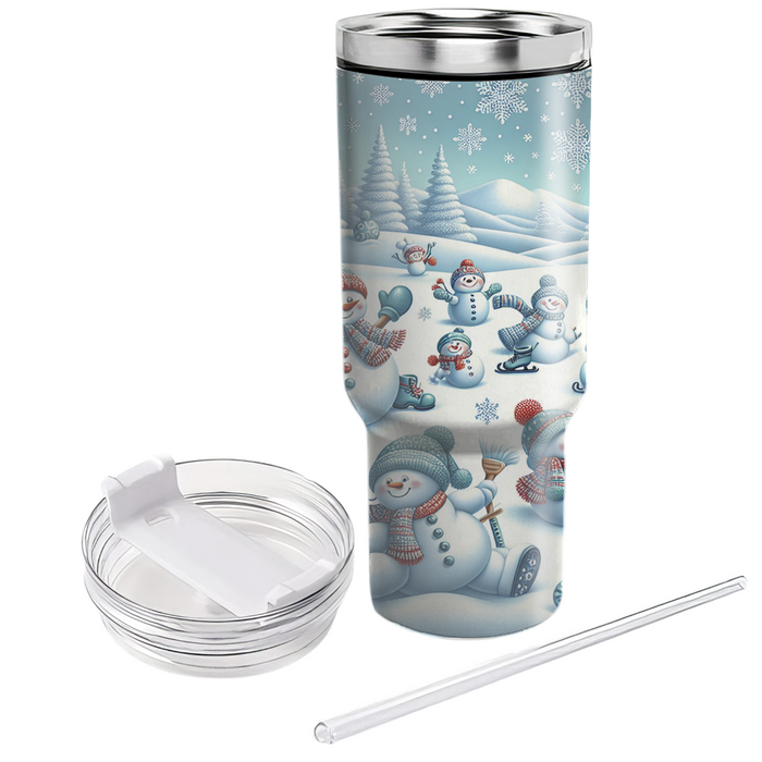 Winter Snowman Delight  Custom Tumblers