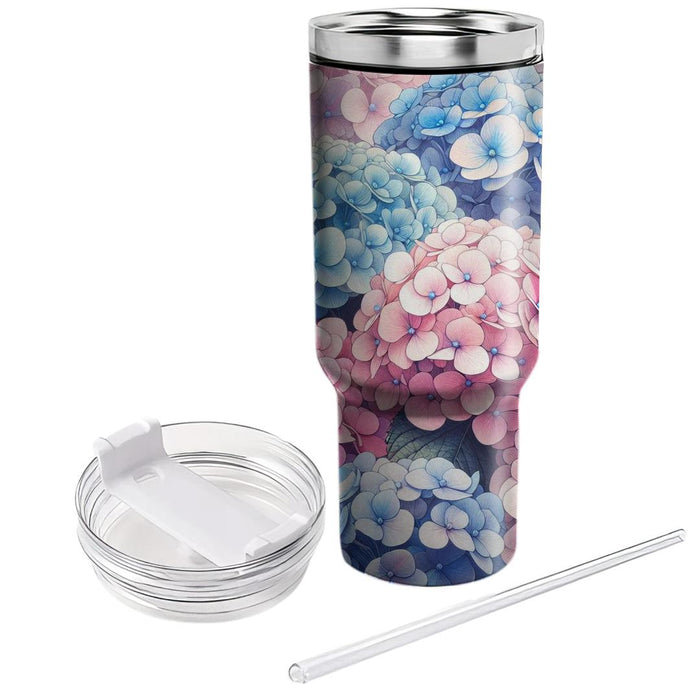 Blush Hydrangea Harmony  Tumbler Cups