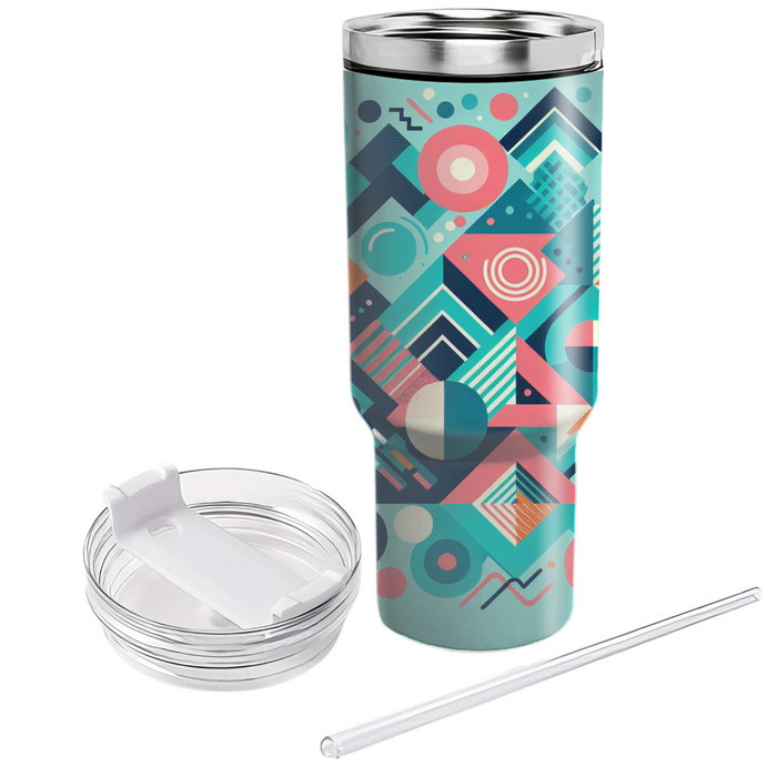 Funky Geometric Bliss Travel Tumblers