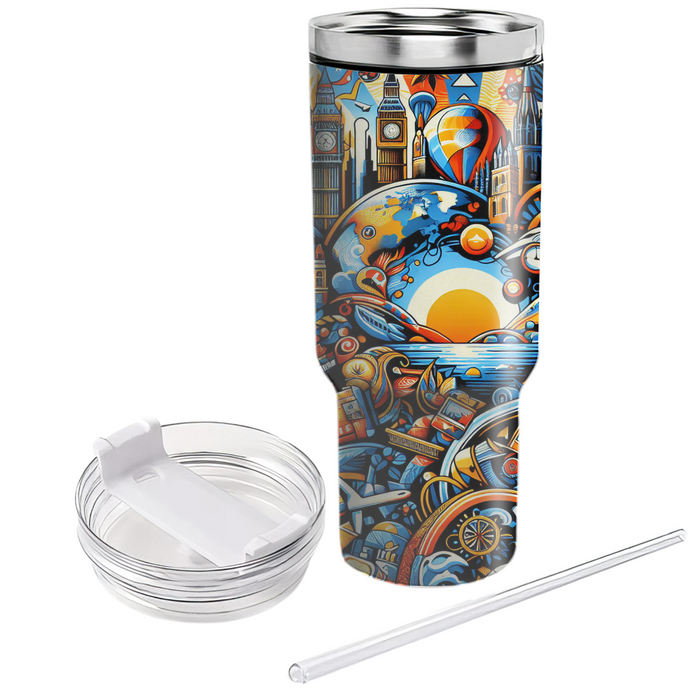 Joyful Journeys - Global Travel Day  Decorative Tumblers