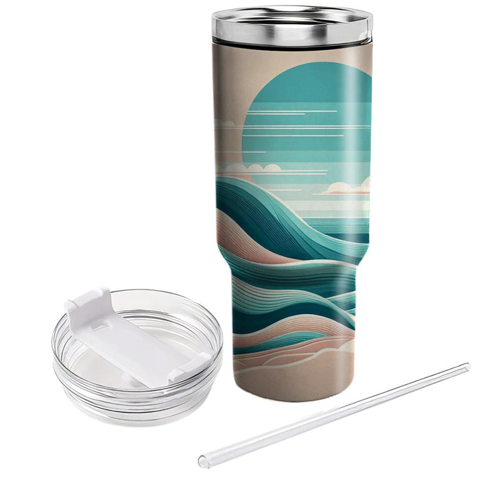 Breezy Ocean Waves  Custom Tumblers