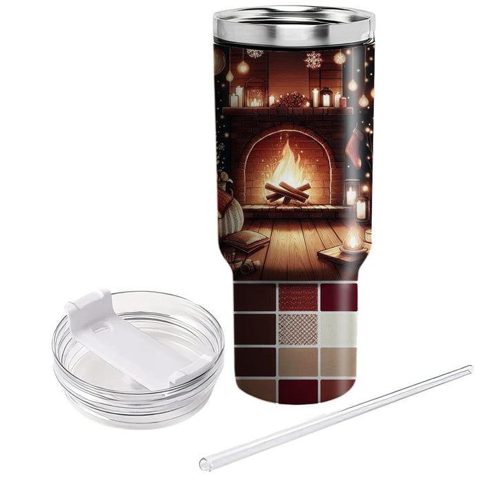 Winter Nights By The Fire  Custom Tumblers