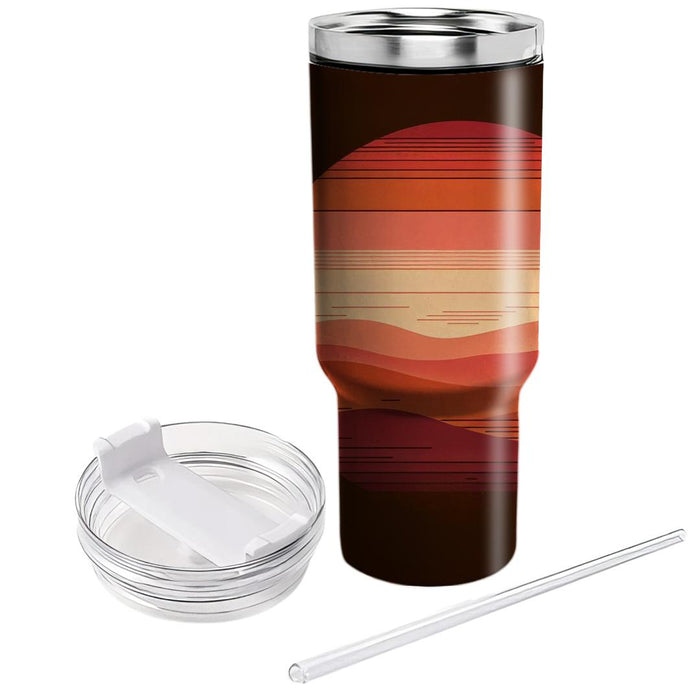 Rustic Sunset Fade  Unique Tumblers