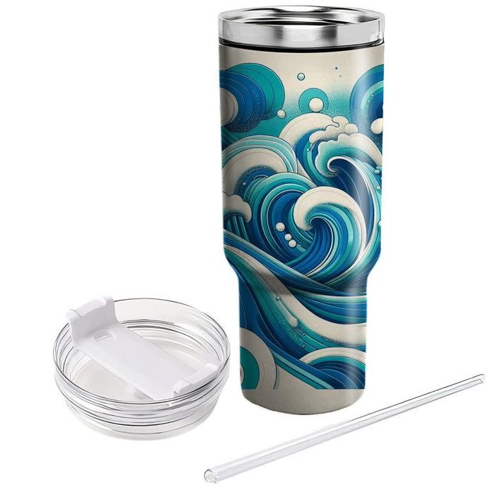 Wave Crash  Travel Tumblers