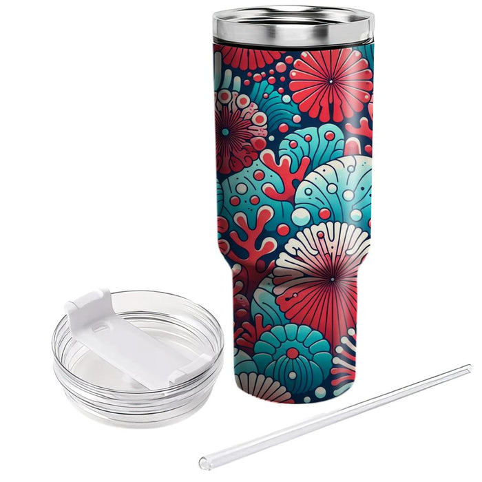 Underwater Coral Pattern  Insulated Tumblers