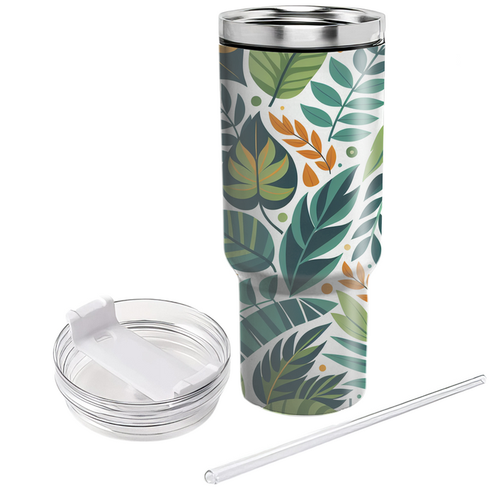 Whimsical Jungle Leaves  Unique Tumblers