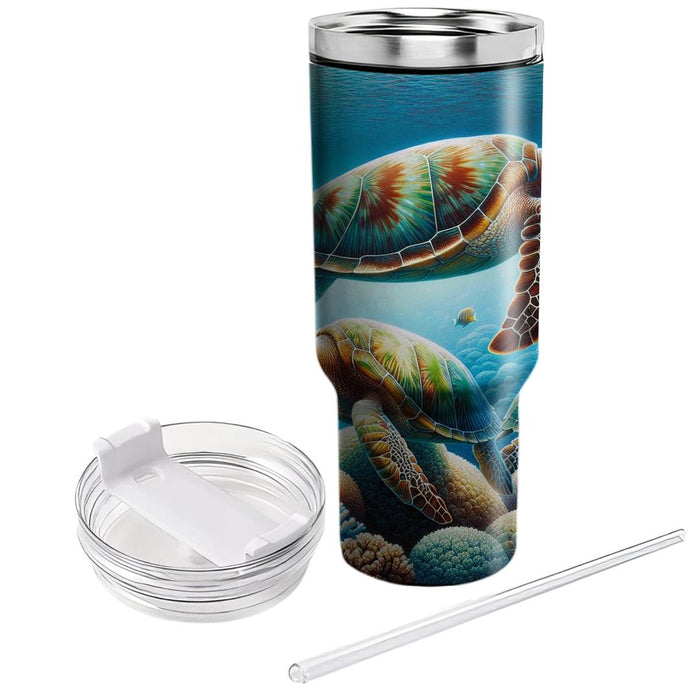 Underwater Turtles  Tumbler Cups