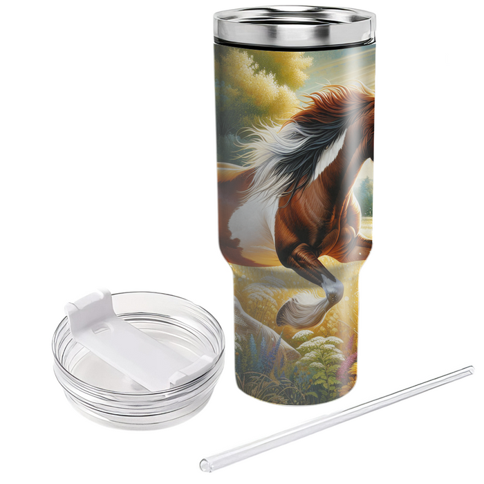 Wild Horse Gallop  Personalized Tumblers