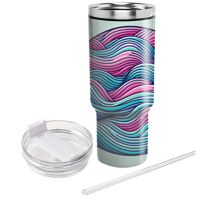 Neon Waves  Tumbler Cups