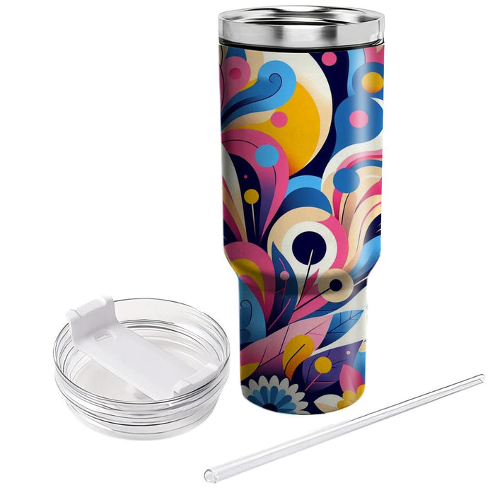  Floral Burst  Tumbler Cups