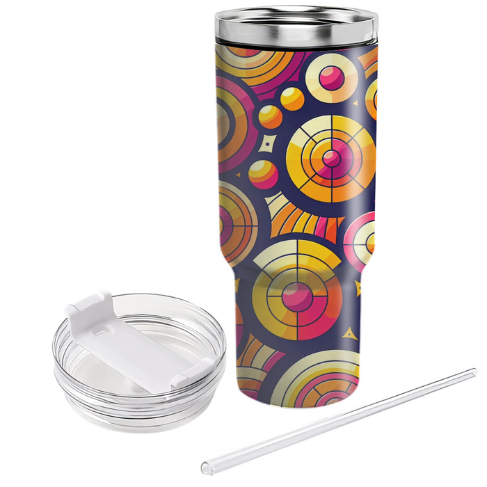 Rhythmic Circle Pattern  Insulated Tumblers