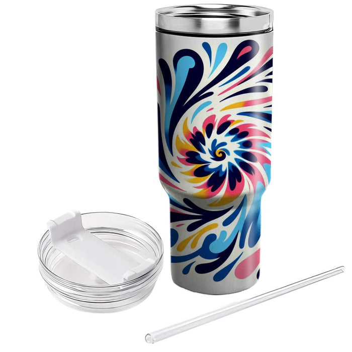 Vibrant Tie-dye Patterns  Insulated Tumblers