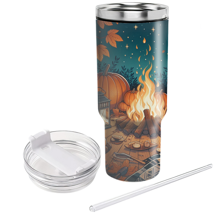 Autumn Evening Gathering  Personalized Tumblers