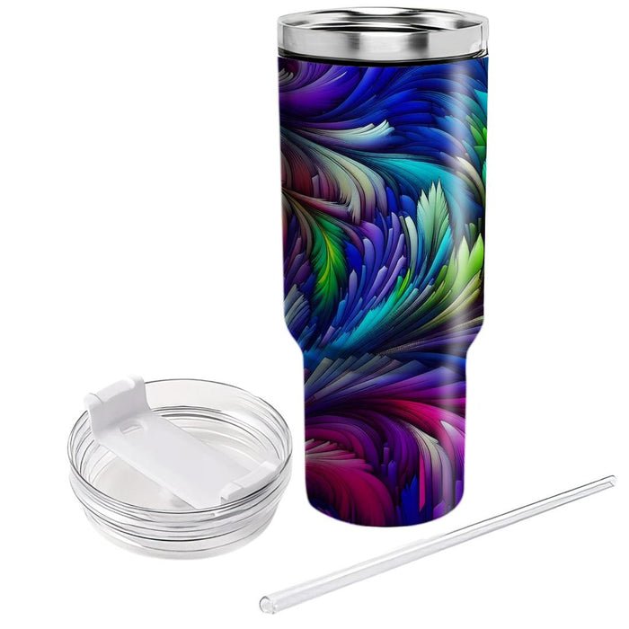 Funky Feathers  Travel Tumblers