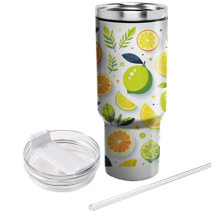 Sunny Day Citrus  Tumblers With Lids