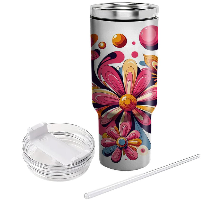 Bright Flower Power  Insulated Tumblers