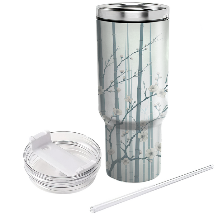 Zen Bamboo Blossom  Custom Tumblers