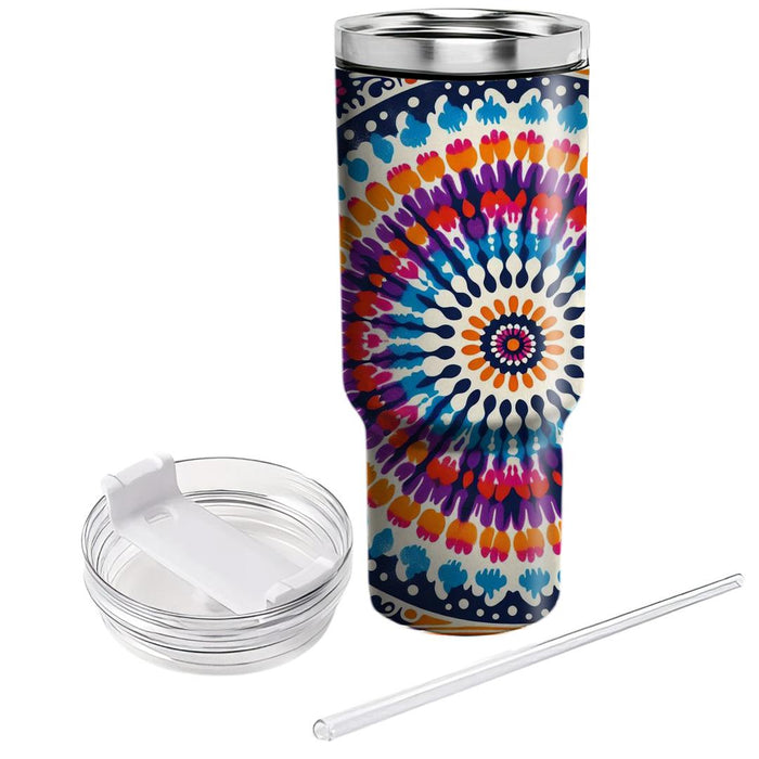 Vivid Tie-dye Burst  Tumbler Cups