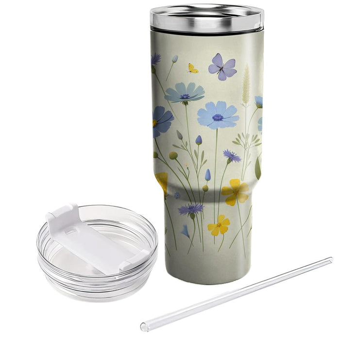 Serene Wildflower  Unique Tumblers