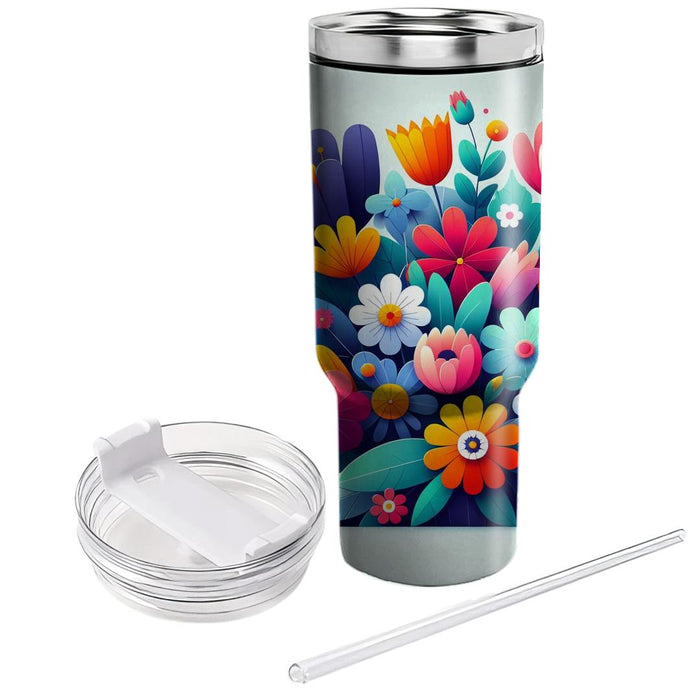 Garden Party  Decorative Tumblers