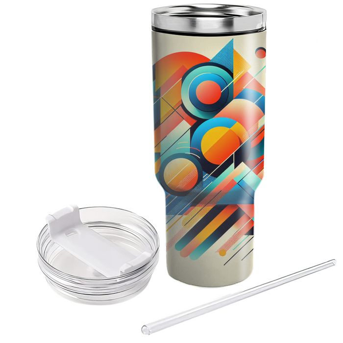 Vibrant Retro Geometry Insulated Tumblers